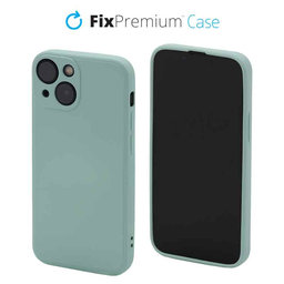 FixPremium - Silikonski ovitek za iPhone 13 mini, svetlo cyan