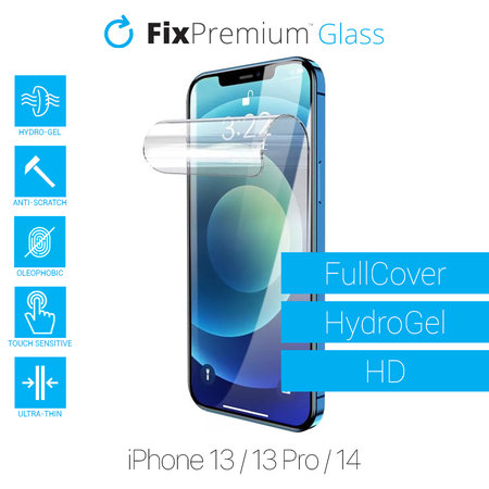 FixPremium HydroGel HD - Zaščitna folija za iPhone 13, 13 Pro in 14