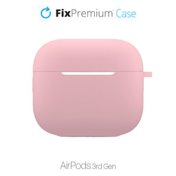 FixPremium - Silikonski ovitek za AirPods 3, roza