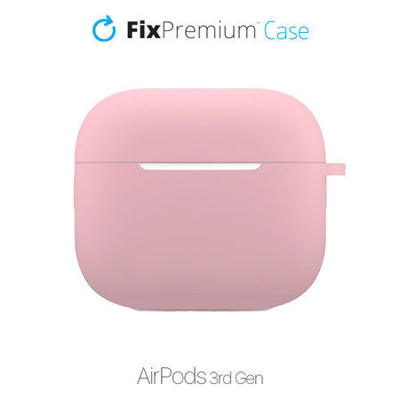 FixPremium - Silikonski ovitek za AirPods 3, roza