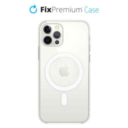 FixPremium - Silikonski ovitek z MagSafe za iPhone 12 in 12 Pro, prozoren