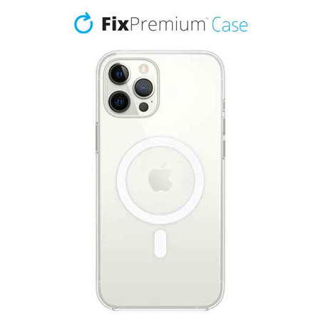 FixPremium - Silikonski ovitek z MagSafe za iPhone 12 Pro Max, prozoren