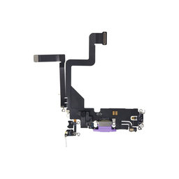 Apple iPhone 14 Pro - konektor za polnjenje + Flex kabel (deep purple)