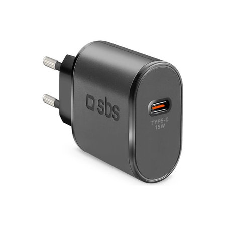 SBS - 15 W USB-C polnilni adapter, črn