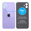Apple iPhone 12 Mini - Steklo zadnjega ohišja s povečano luknjo za kamero (Purple)