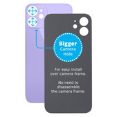 Apple iPhone 12 Mini - Steklo zadnjega ohišja s povečano luknjo za kamero (Purple)