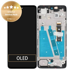 Motorola Moto G72 XT2255 - LCD zaslon + steklo na dotik + okvir (Meteorite Grey) - 5D68C21701 Genuine Service Pack