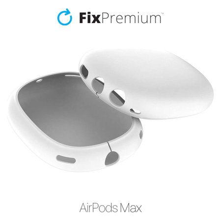FixPremium - Silikonski ovitki za slušalke AirPods Max, beli