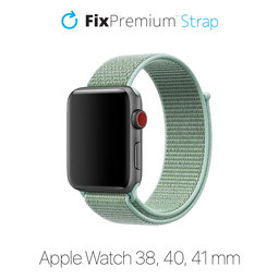 FixPremium - Najlonski pašček za Apple Watch (38, 40 in 41mm), turkizen