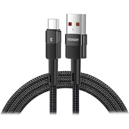 FixPremium - USB-C / USB kabel s hitrim polnjenjem (2m), črn