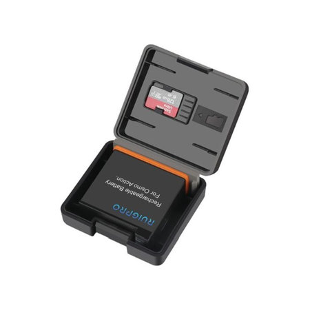 FixPremium - Zaščitna torbica za GoPro Hero 10 baterijo in pomnilniško kartico, črna