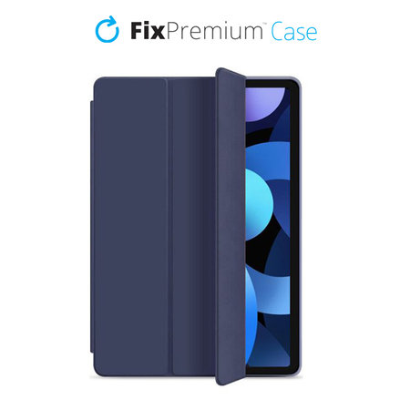 FixPremium - Zapiralna silikonska torbica za iPad Air (4., 5. Gen), modra