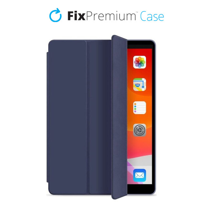 FixPremium - zapiralni silikonski ovitek za iPad 10.2 (7., 8., 9. gen), moder