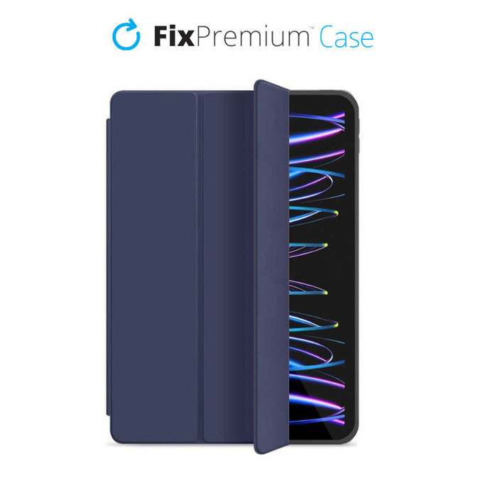 FixPremium - zapiralni silikonski ovitek za iPad Pro 12.9" (4., 5. generacija), moder