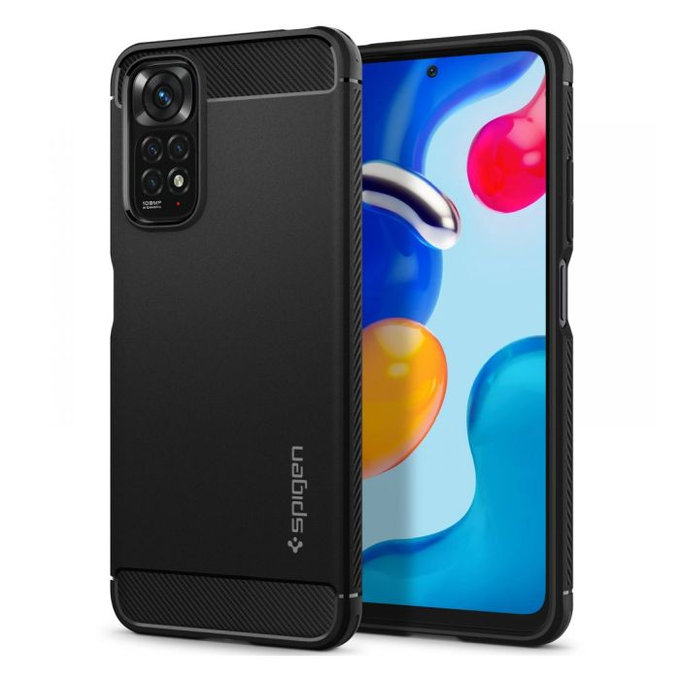 Spigen - Ruggen Armor za Xiaomi Redmi Note 11 in 11S, črn