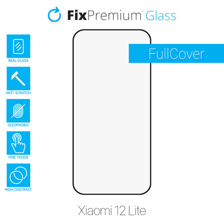 FixPremium FullCover Glass - Kaljeno Steklo za Xiaomi 12 Lite