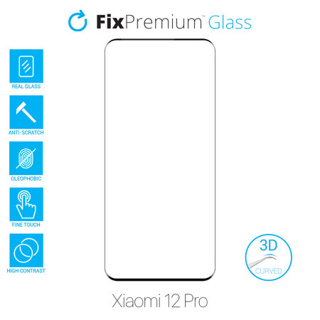 FixPremium Glass - 3D Kaljeno Steklo za Xiaomi 12 Pro