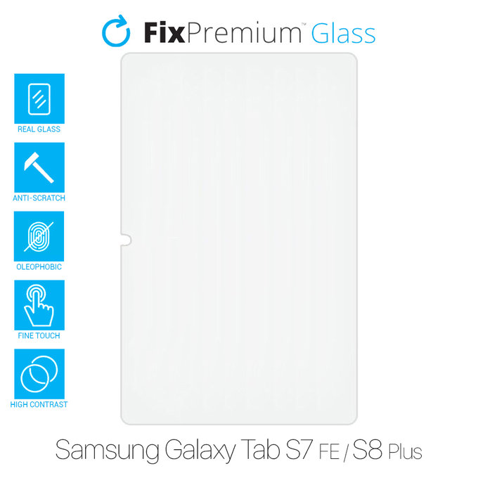 FixPremium Glass - Kaljeno Steklo za Samsung Galaxy Tab S7 FE in S8 Plus