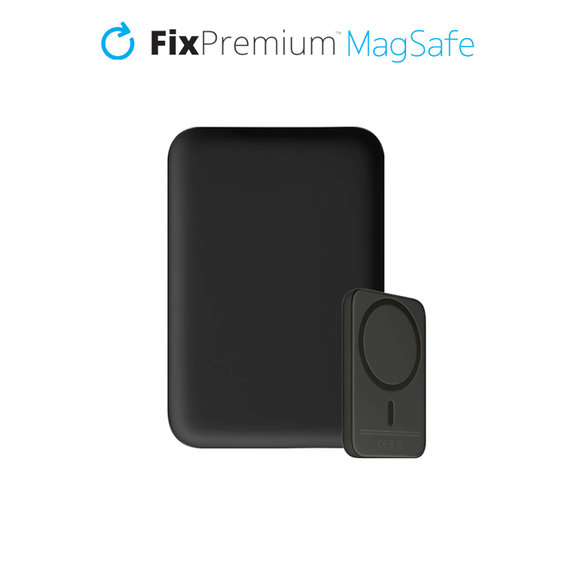 FixPremium - MagSafe PowerBank 5000mAh, črna