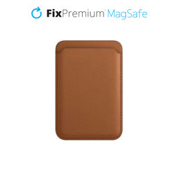 FixPremium - denarnica MagSafe, rjava