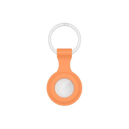 FixPremium - Silikonski obesek za ključe za AirTag, oranžen