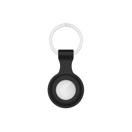 FixPremium - Silikonski obesek za ključe za AirTag, črn