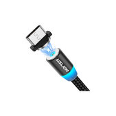USLION - USB-C / USB magnetni kabel (1m), črn