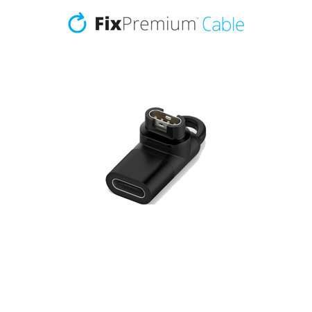 FixPremium - Redukcija USB-C na Garmin konektor za ure, črna