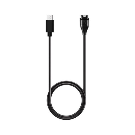 FixPremium - polnilni kabel USB-C za uro Garmin, črn