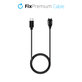 FixPremium - polnilni kabel USB-C za uro Garmin, črn