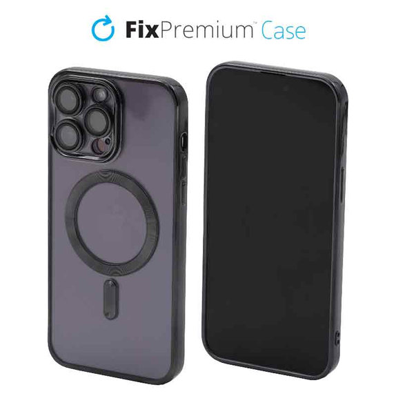 FixPremium - Ovitek Crystal z MagSafe za iPhone 13 Pro Max, črn