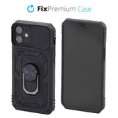 FixPremium - CamShield ovitek za iPhone 12 mini, črn