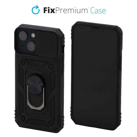 FixPremium - CamShield ovitek za iPhone 13 mini, črn