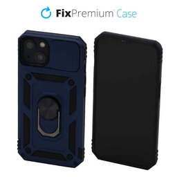 FixPremium - CamShield ovitek za iPhone 13 in 14, moder