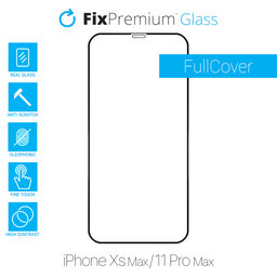 FixPremium FullCover Glass - Kaljeno Steklo za iPhone XS Max in 11 Pro Max
