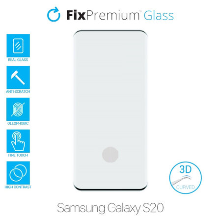 FixPremium Glass - 3D Kaljeno Steklo za Samsung Galaxy S20