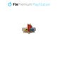 FixPremium - Retro gumb Domov za PS5 DualSense, bel