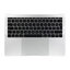 Apple MacBook Pro 13" A1708 (Late 2016 - Mid 2017) - Tipkovnica z zgornjim okvirjem + tipkovnica UK + mikrofon + Trackpad + zvočniki (Silver)