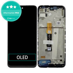 Motorola Moto G71 XT2169 - LCD zaslon + steklo na dotik + okvir (Iron Black) OLED