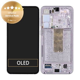 Samsung Galaxy S23 Plus S916B - LCD zaslon + steklo na dotik + okvir (Lavender) - GH82-30478D, GH82-30476D, GH82-30477D Genuine Service Pack