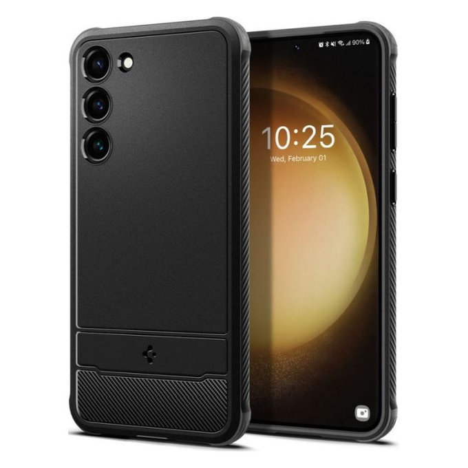 Spigen - Ovitek Rugged Armor za Samsung Galaxy S23, Matte Black