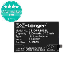 Oppo Reno 7 5G, Find X3 Neo, Find X5 Lite - Baterija BLP855 2200mAh HQ