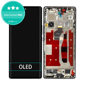 Honor 70 - LCD zaslon + steklo na dotik + okvir (Midnight Black) OLED