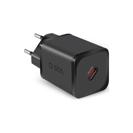 SBS - 45W polnilni adapter USB-C, PD, črn