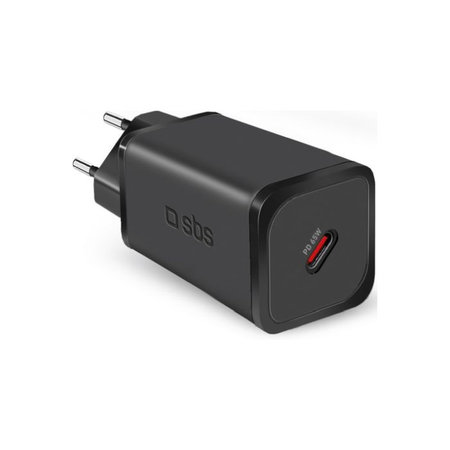 SBS - 65 W polnilni adapter USB-C, PD, črn