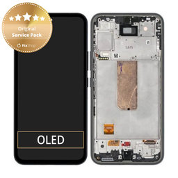 Samsung Galaxy A54 5G A546B - LCD zaslon + steklo na dotik + okvir (Black) - GH82-31231A, GH82-31232A Genuine Service Pack