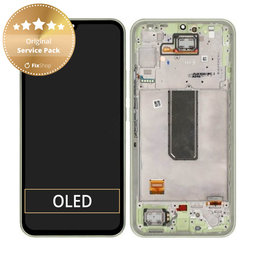 Samsung Galaxy A34 5G A346B - LCD zaslon + steklo na dotik + okvir (Light Wood) - GH82-31200C, GH82-31201C Genuine Service Pack