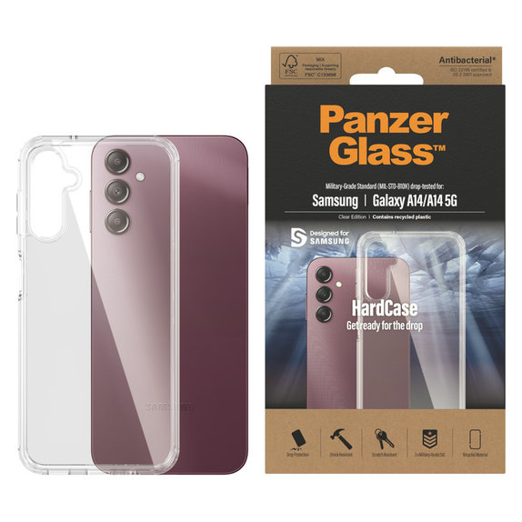 Ovitek HardCase AB za Samsung Galaxy A14/A14 5G, Prozorna, PanzerGlass