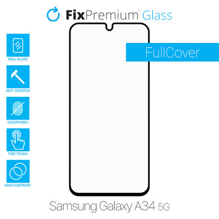 FixPremium FullCover Glass - Kaljeno Steklo za Samsung Galaxy A34 5G