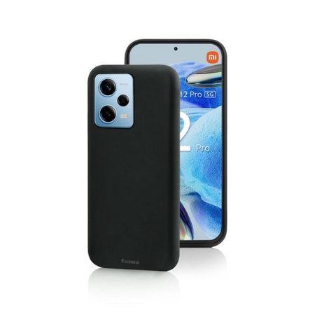 Fonex - TPU ovitek za Xiaomi Redmi Note 12 Pro, črna